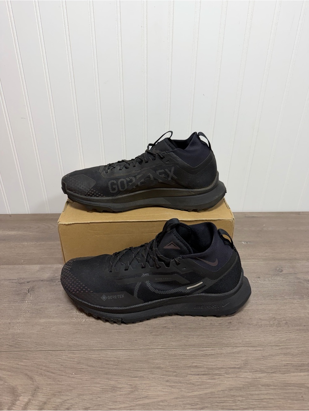 Used men’s Nike React Pegasus Trail 4 GORE-TEX sneakers size12.5